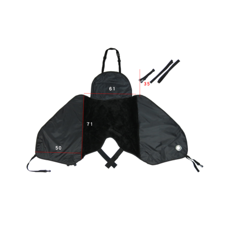 Tablier Imperméable Moto - Noir · Smarty Paris